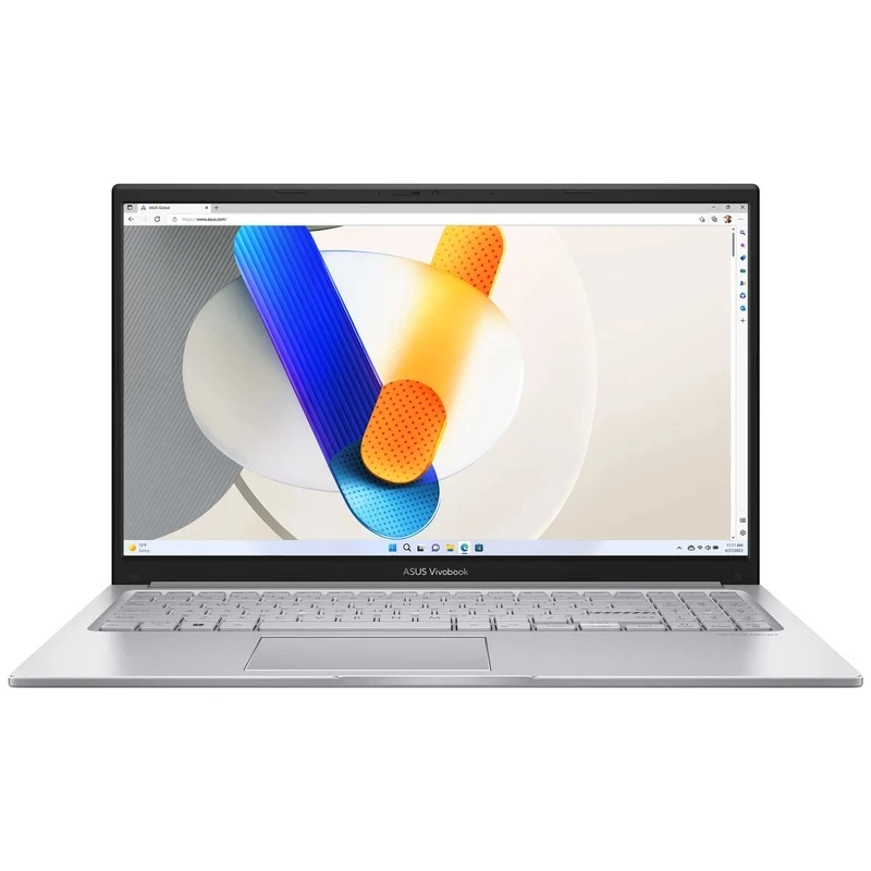 لپ‌تاپ ایسوس مدل Vivobook 15 F1504VA-NJ824 با پردازنده Core i7-1355U، رم DDR4 8GB با فرکانس 3200MHz، حافظه SSD با ظرفیت 512GB، نمایشگر 15.6 اینچ با وضوح Full HD، دارای نور پس‌زمینه کیبورد و حسگر اثر انگشت