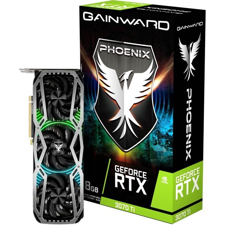 گرافیک گین وارد مدل RTX 3070 Ti Phoenix 8GB + کارتن و پیچ پلمپ